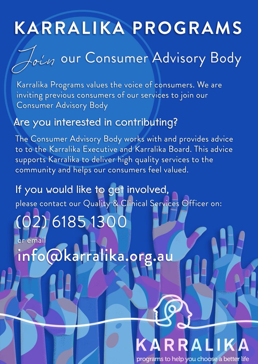 Consumer Advisory Body - Alcohol And Drug Services In Canberra